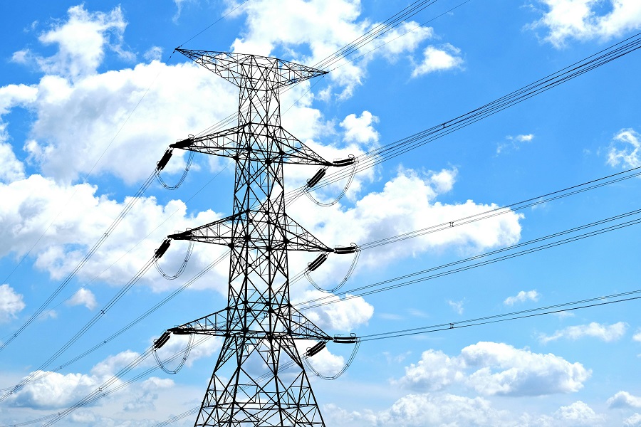Electrical tower representing energy and power infrastructure
